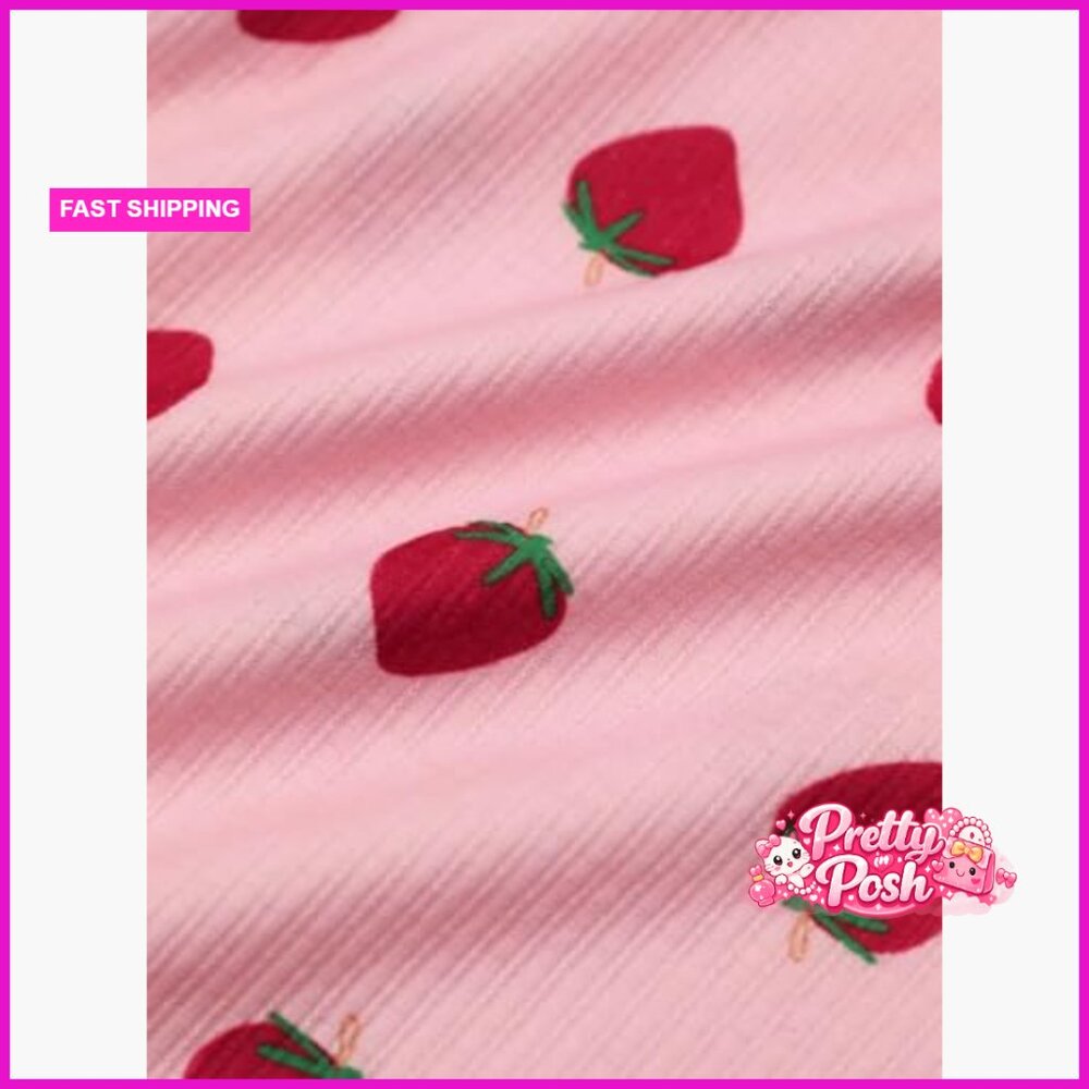 Polyester Elastane Ribbed Crop Cami Shorts Pajama… - image 7